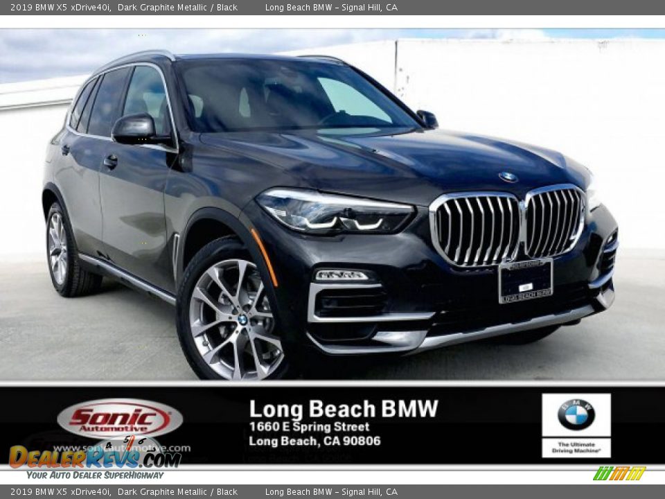 2019 BMW X5 xDrive40i Dark Graphite Metallic / Black Photo #1