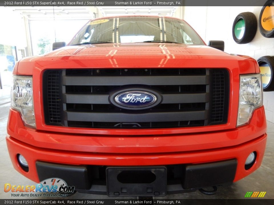 2012 Ford F150 STX SuperCab 4x4 Race Red / Steel Gray Photo #12