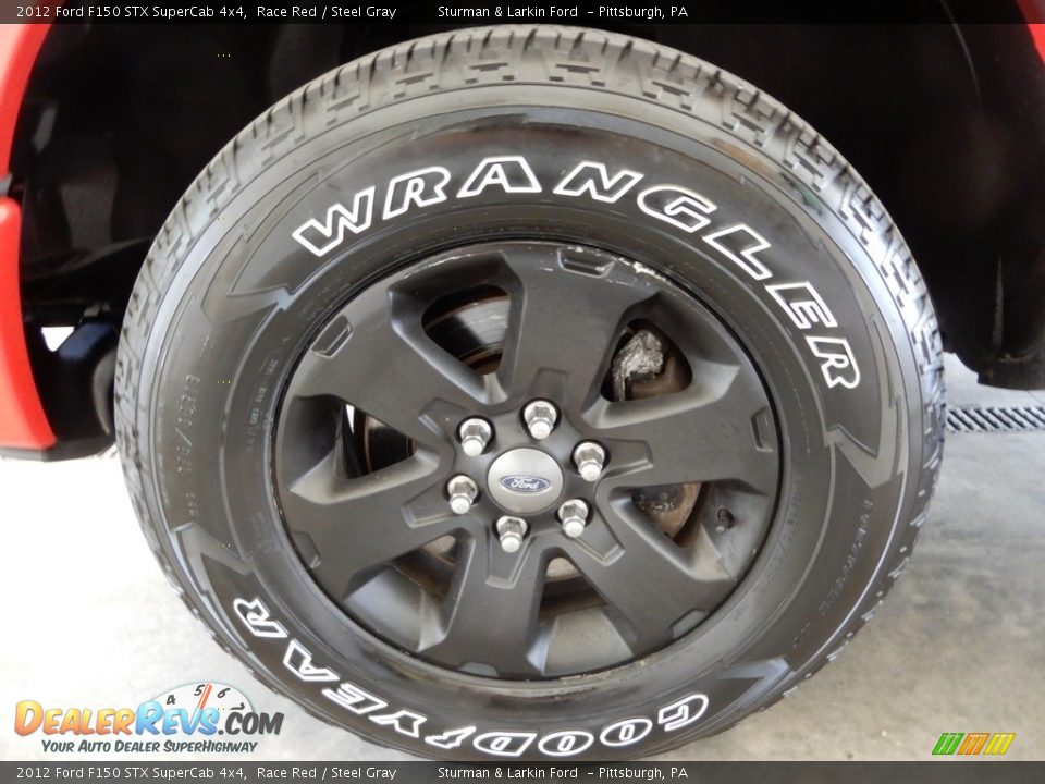 2012 Ford F150 STX SuperCab 4x4 Race Red / Steel Gray Photo #14