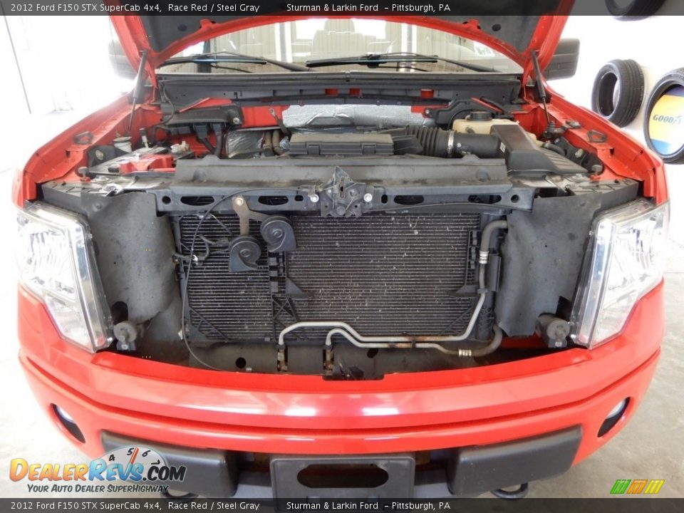 2012 Ford F150 STX SuperCab 4x4 Race Red / Steel Gray Photo #15