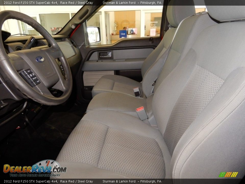 2012 Ford F150 STX SuperCab 4x4 Race Red / Steel Gray Photo #16