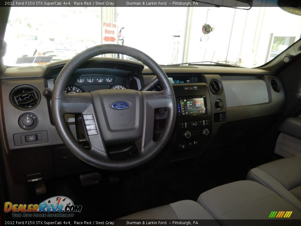 2012 Ford F150 STX SuperCab 4x4 Race Red / Steel Gray Photo #18
