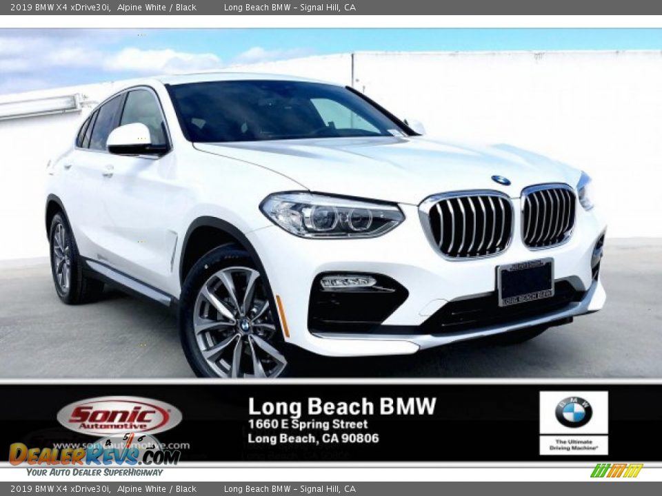 2019 BMW X4 xDrive30i Alpine White / Black Photo #1
