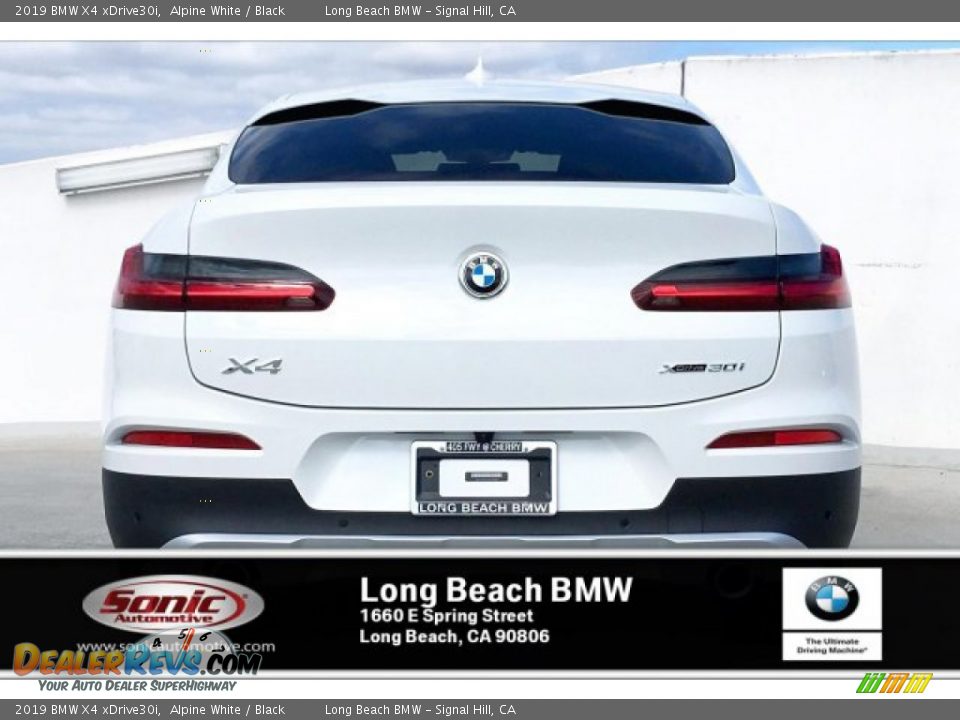2019 BMW X4 xDrive30i Alpine White / Black Photo #3