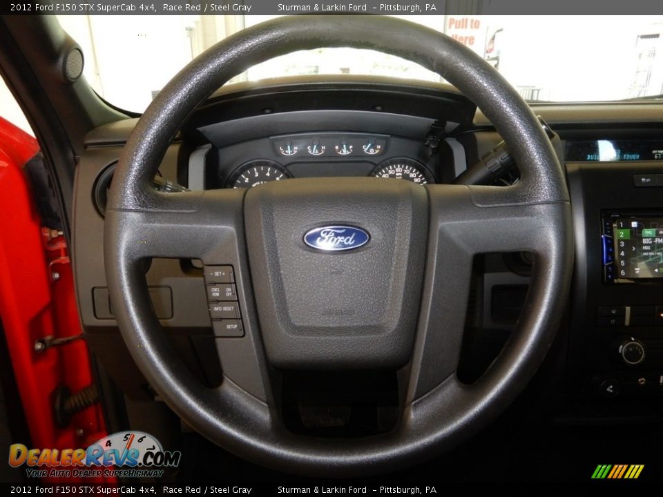 2012 Ford F150 STX SuperCab 4x4 Race Red / Steel Gray Photo #22