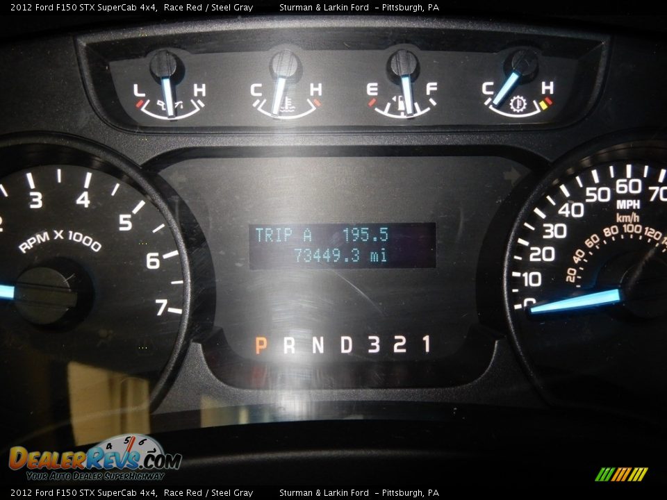 2012 Ford F150 STX SuperCab 4x4 Race Red / Steel Gray Photo #25