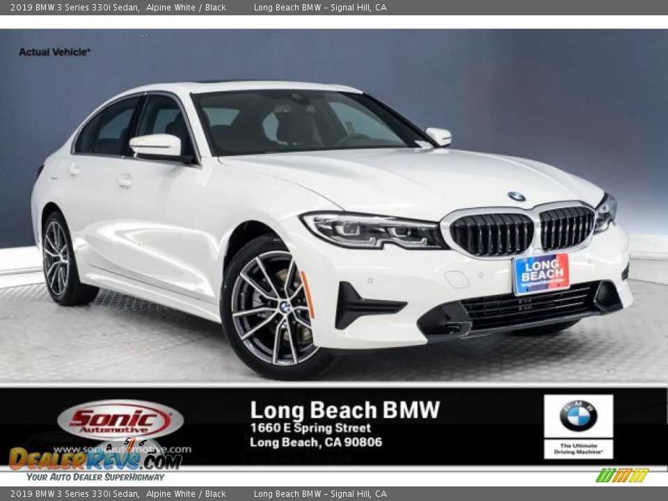 2019 BMW 3 Series 330i Sedan Alpine White / Black Photo #1