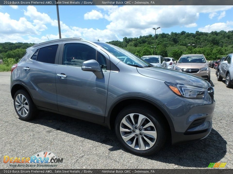 2019 Buick Encore Preferred AWD Satin Steel Metallic / Ebony Photo #3