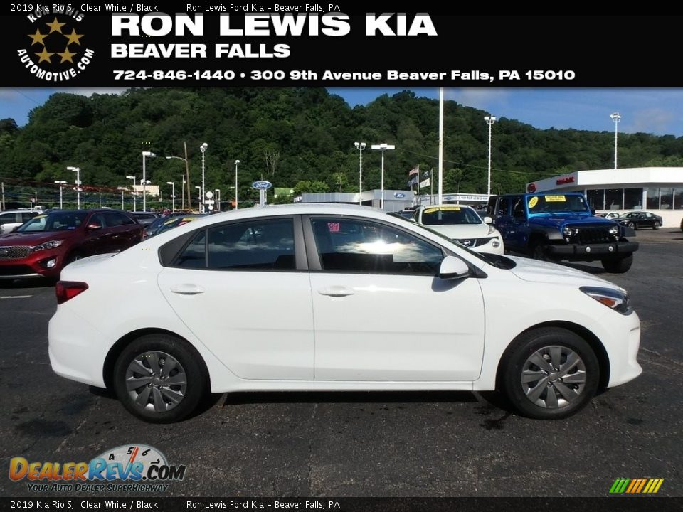 2019 Kia Rio S Clear White / Black Photo #1