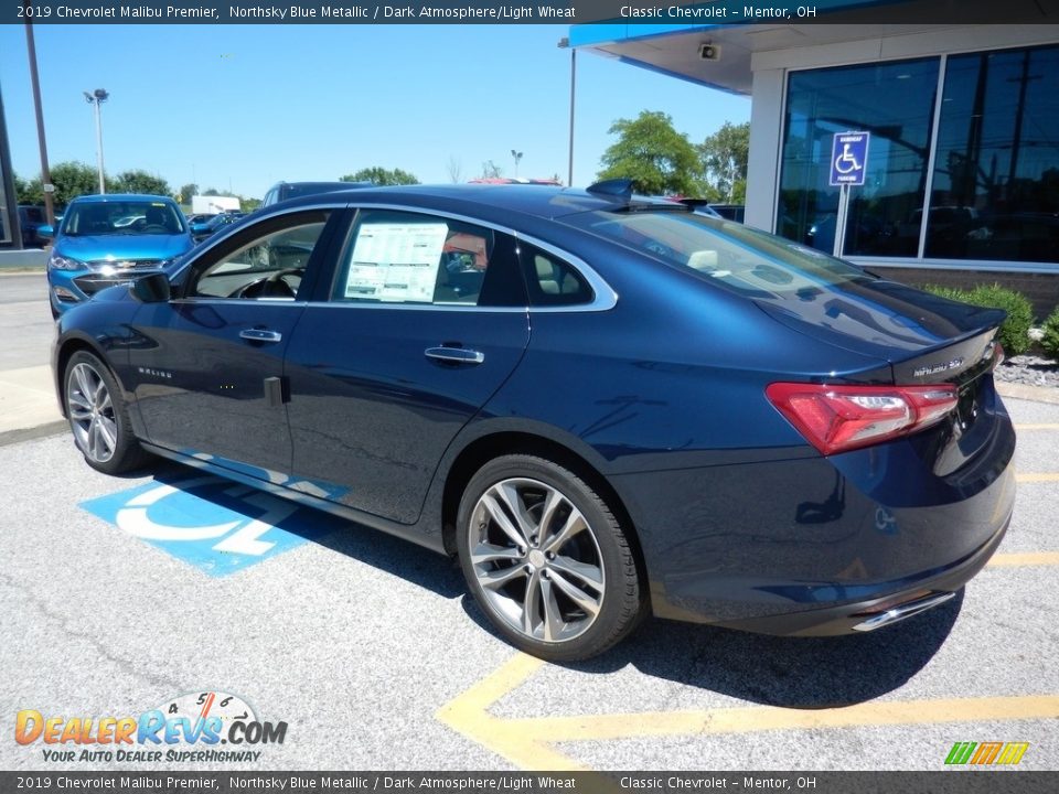 2019 Chevrolet Malibu Premier Northsky Blue Metallic / Dark Atmosphere/Light Wheat Photo #5