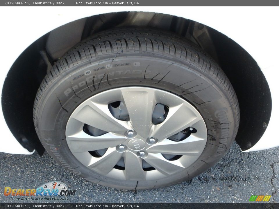 2019 Kia Rio S Clear White / Black Photo #2