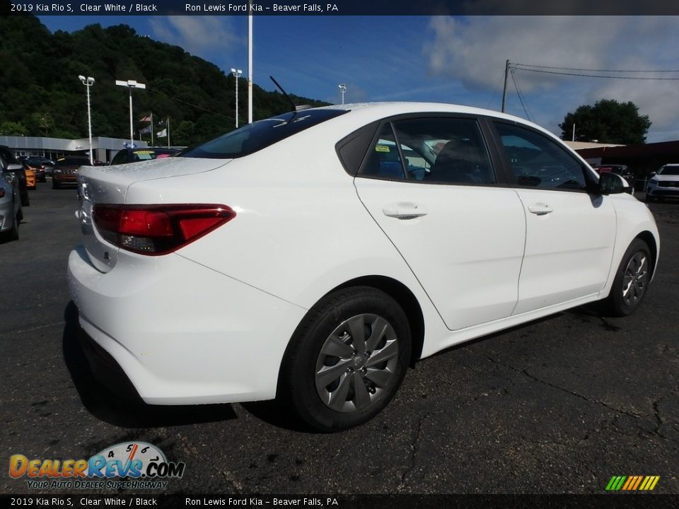 2019 Kia Rio S Clear White / Black Photo #3