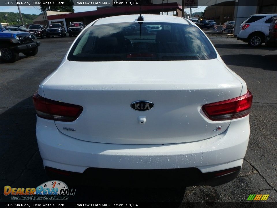 2019 Kia Rio S Clear White / Black Photo #5