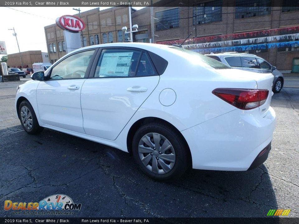 2019 Kia Rio S Clear White / Black Photo #6