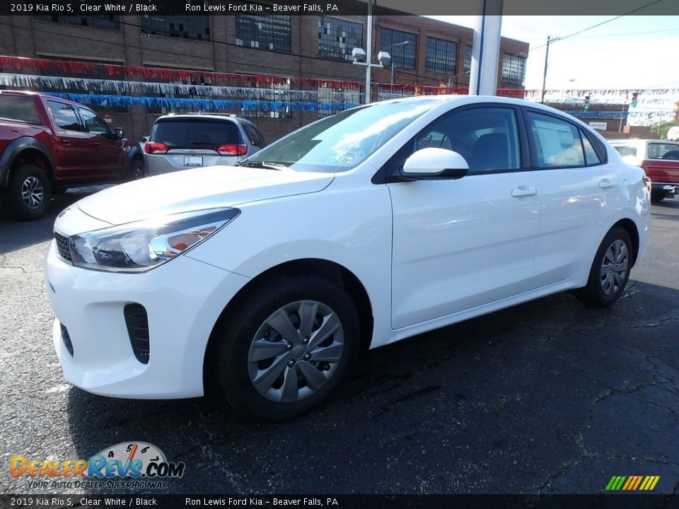 2019 Kia Rio S Clear White / Black Photo #8