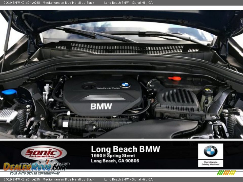 2019 BMW X2 sDrive28i Mediterranean Blue Metallic / Black Photo #8