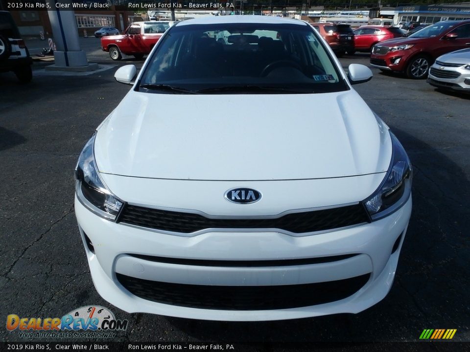 2019 Kia Rio S Clear White / Black Photo #9
