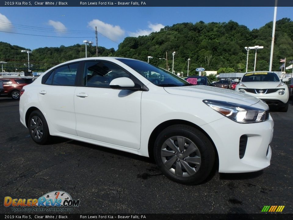 2019 Kia Rio S Clear White / Black Photo #10