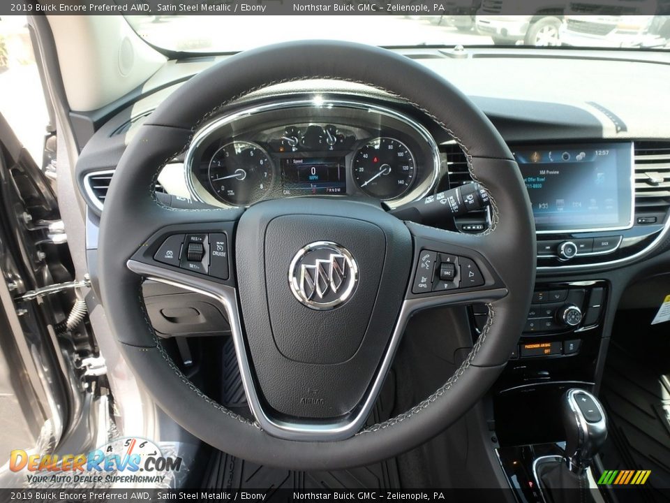 2019 Buick Encore Preferred AWD Satin Steel Metallic / Ebony Photo #17