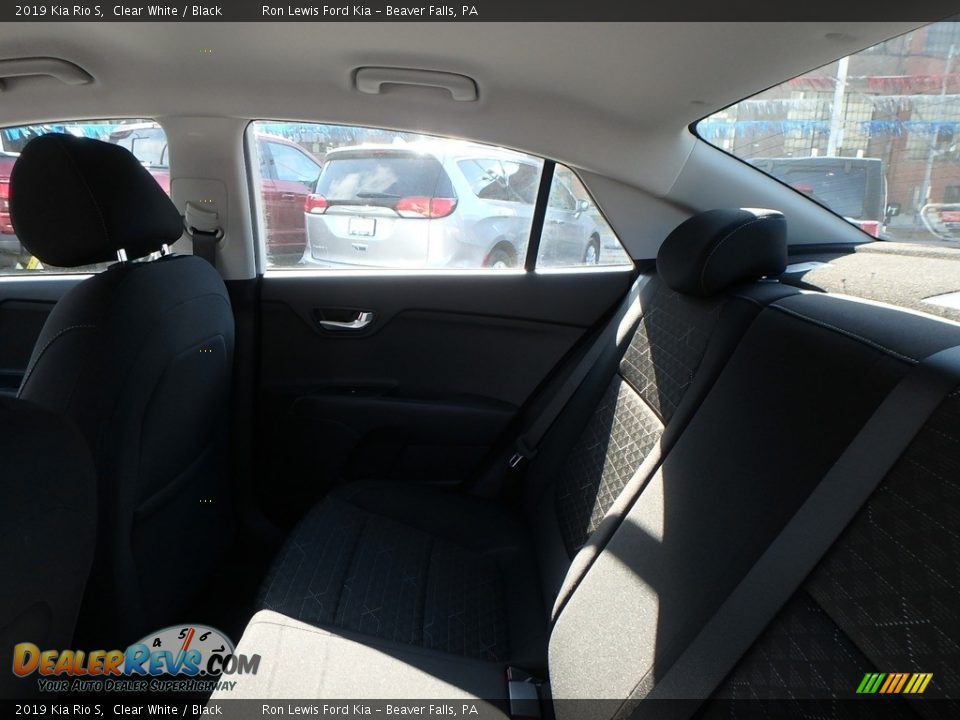 2019 Kia Rio S Clear White / Black Photo #12