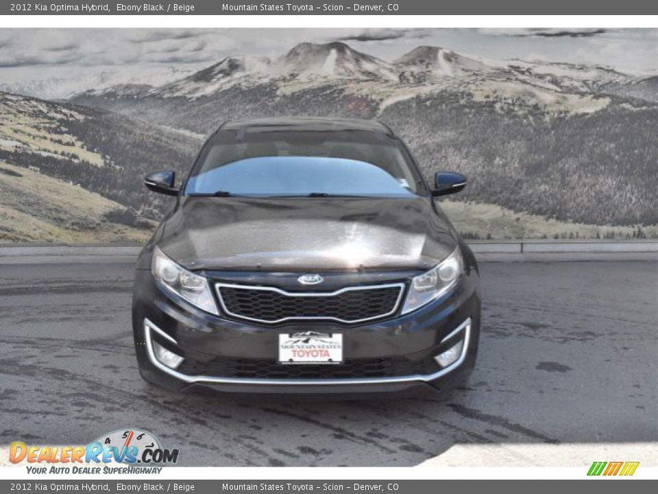 2012 Kia Optima Hybrid Ebony Black / Beige Photo #4