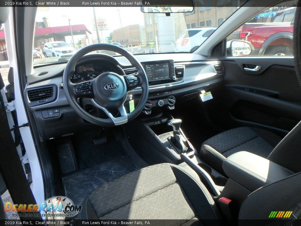 2019 Kia Rio S Clear White / Black Photo #13