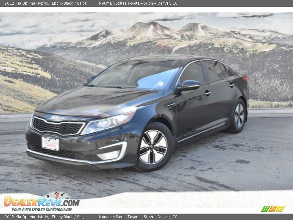 2012 Kia Optima Hybrid Ebony Black / Beige Photo #5