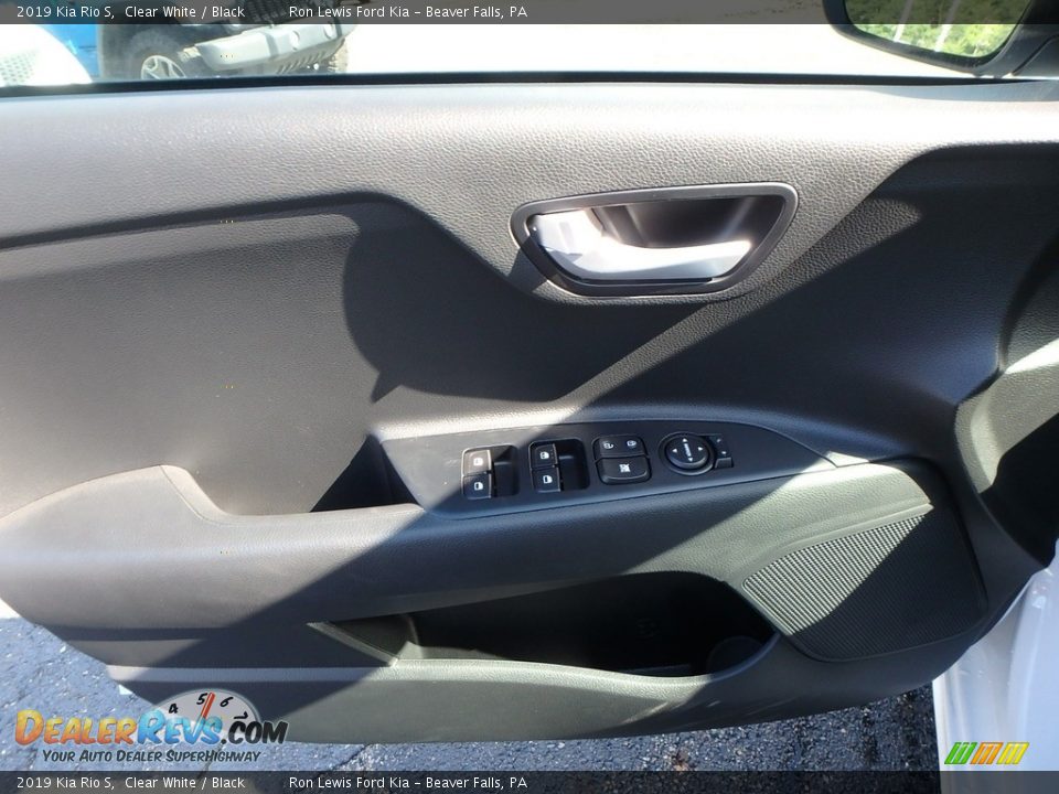 2019 Kia Rio S Clear White / Black Photo #14
