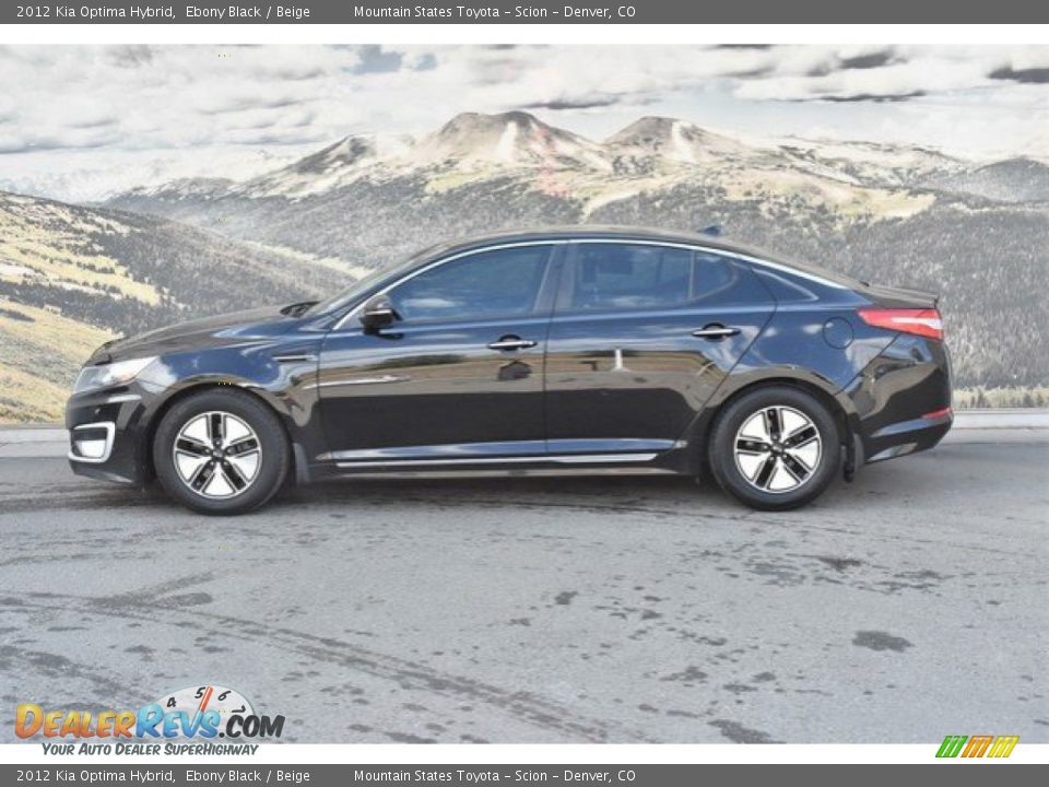 2012 Kia Optima Hybrid Ebony Black / Beige Photo #6