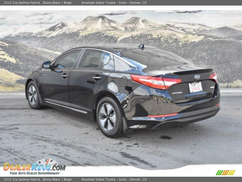 2012 Kia Optima Hybrid Ebony Black / Beige Photo #7