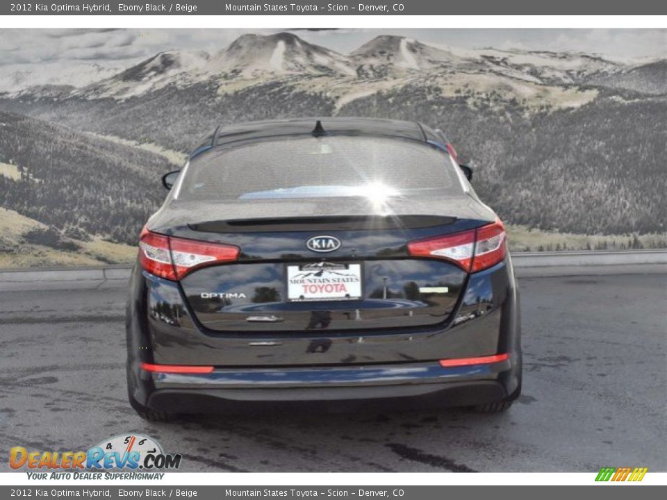 2012 Kia Optima Hybrid Ebony Black / Beige Photo #8