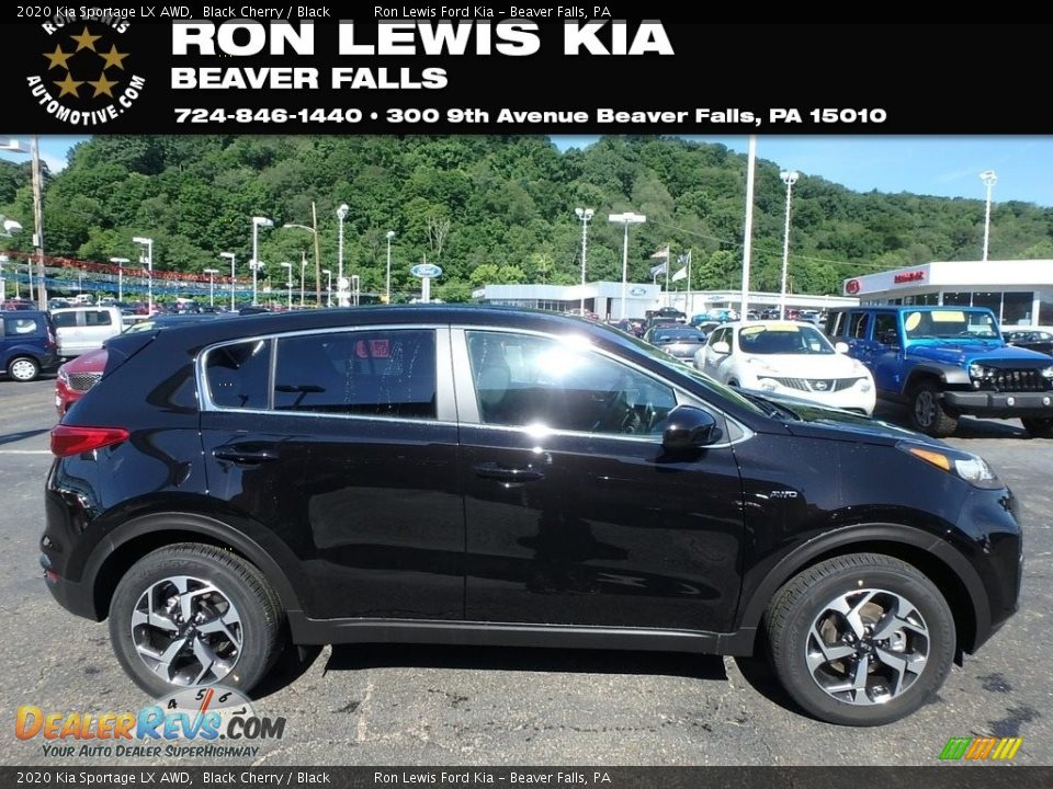 2020 Kia Sportage LX AWD Black Cherry / Black Photo #1