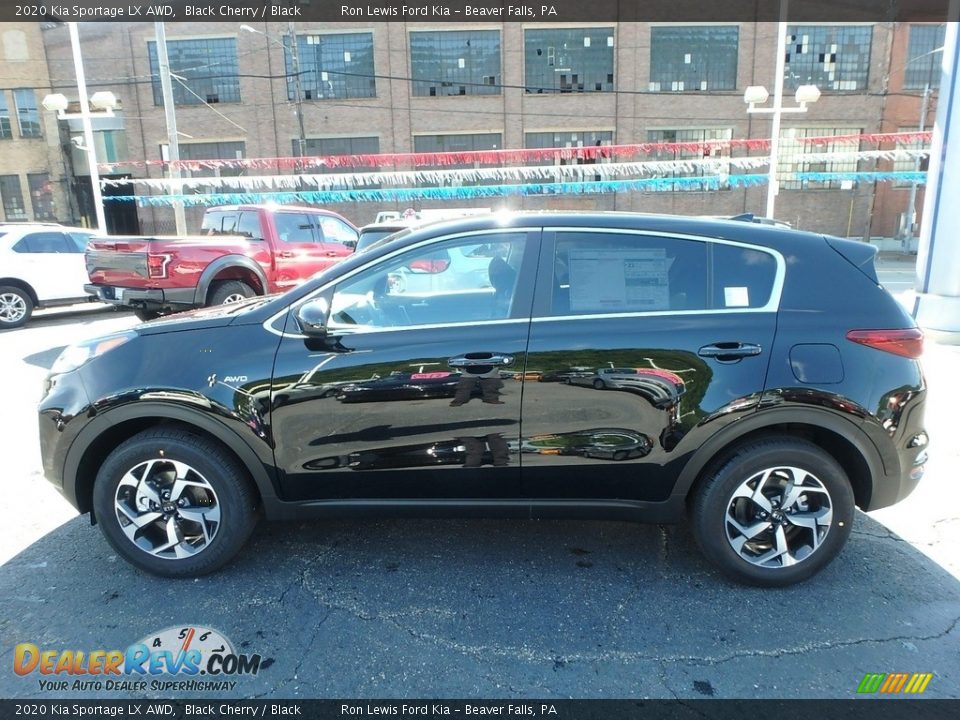 2020 Kia Sportage LX AWD Black Cherry / Black Photo #7