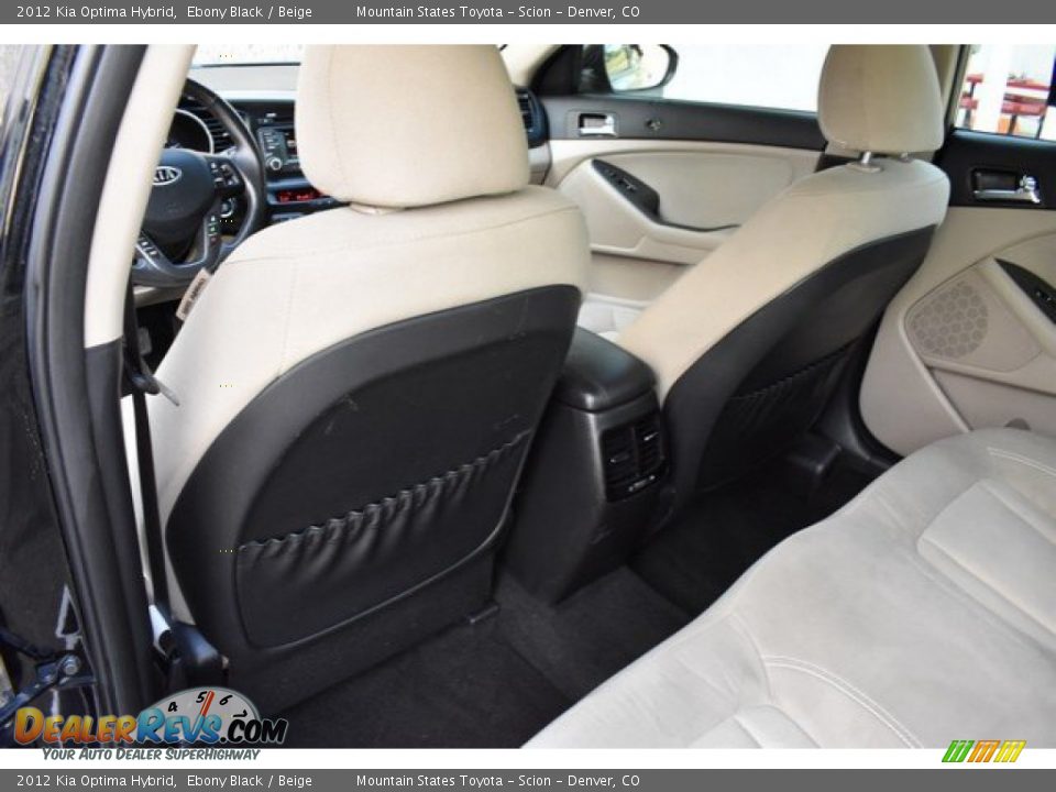 2012 Kia Optima Hybrid Ebony Black / Beige Photo #19