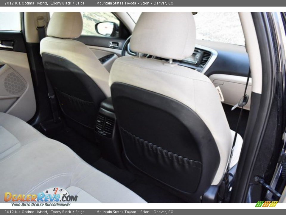 2012 Kia Optima Hybrid Ebony Black / Beige Photo #20
