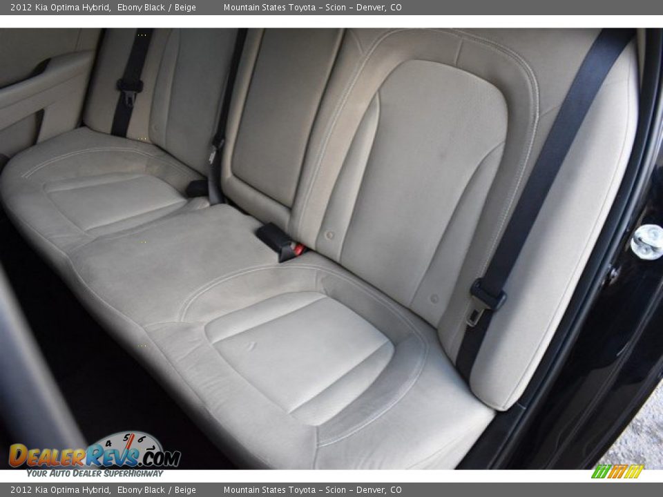 2012 Kia Optima Hybrid Ebony Black / Beige Photo #21