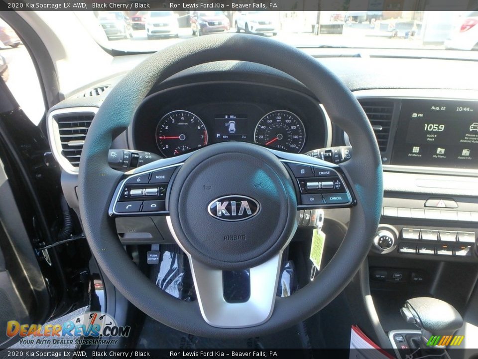 2020 Kia Sportage LX AWD Black Cherry / Black Photo #16