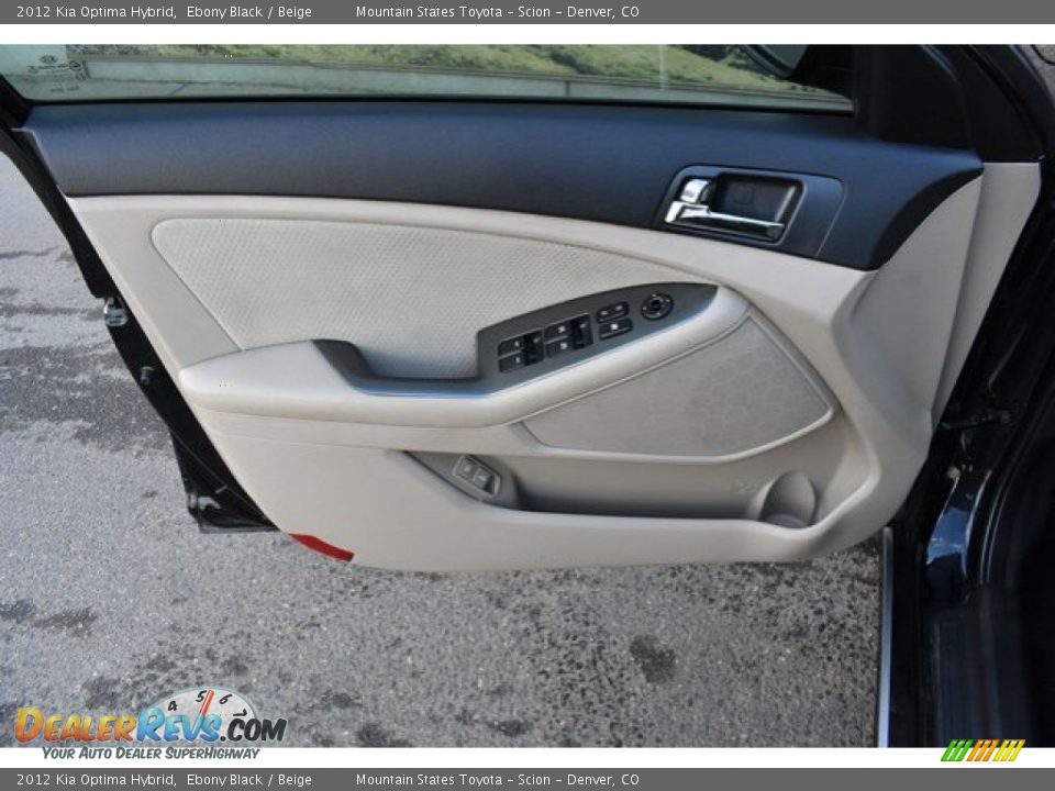 2012 Kia Optima Hybrid Ebony Black / Beige Photo #24