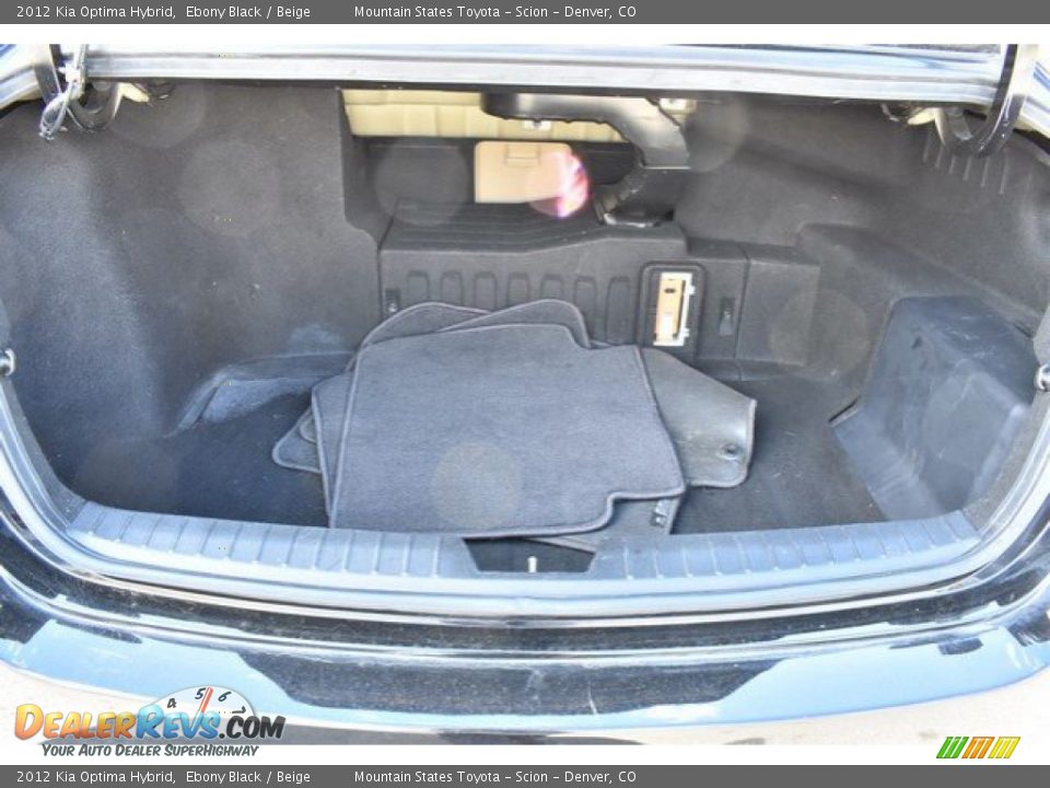 2012 Kia Optima Hybrid Ebony Black / Beige Photo #26