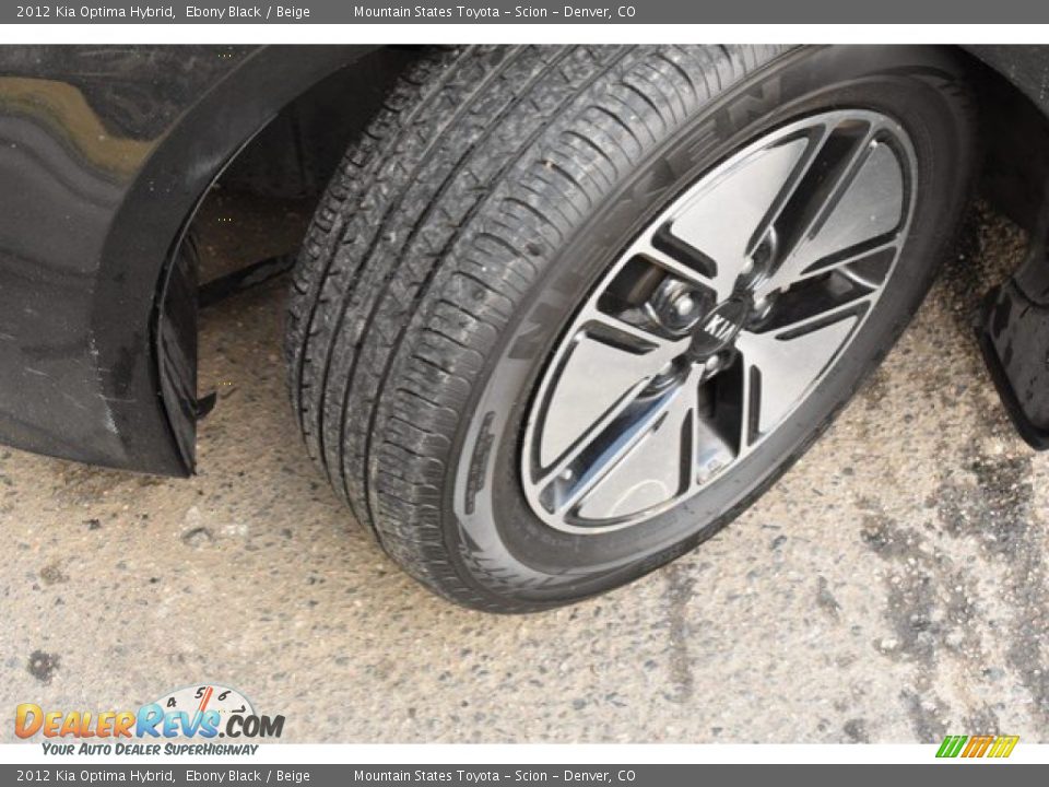 2012 Kia Optima Hybrid Ebony Black / Beige Photo #28