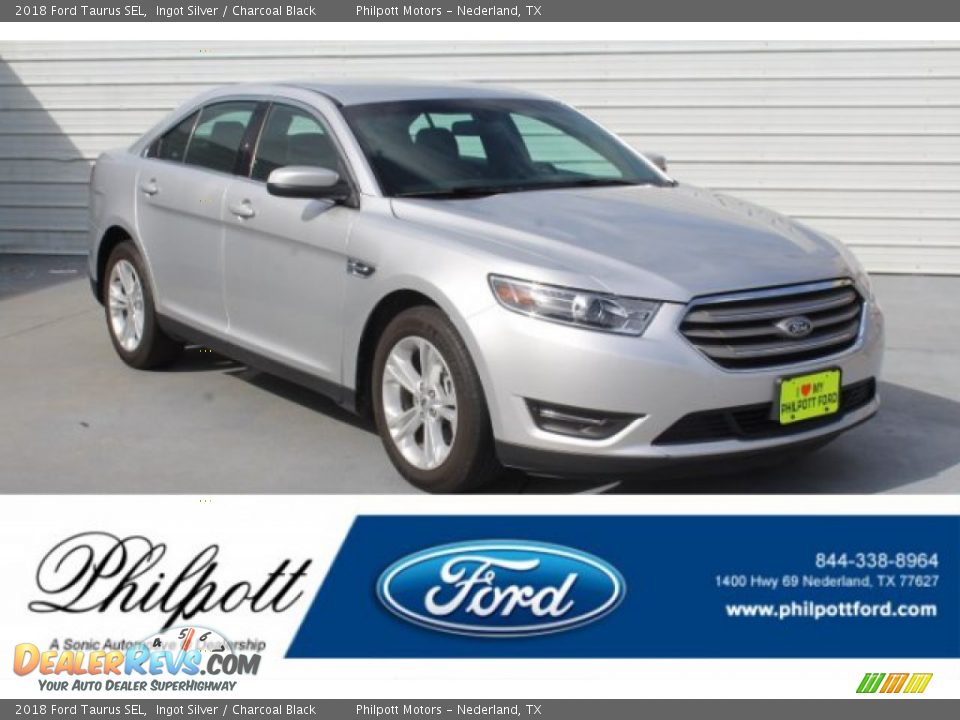 2018 Ford Taurus SEL Ingot Silver / Charcoal Black Photo #1
