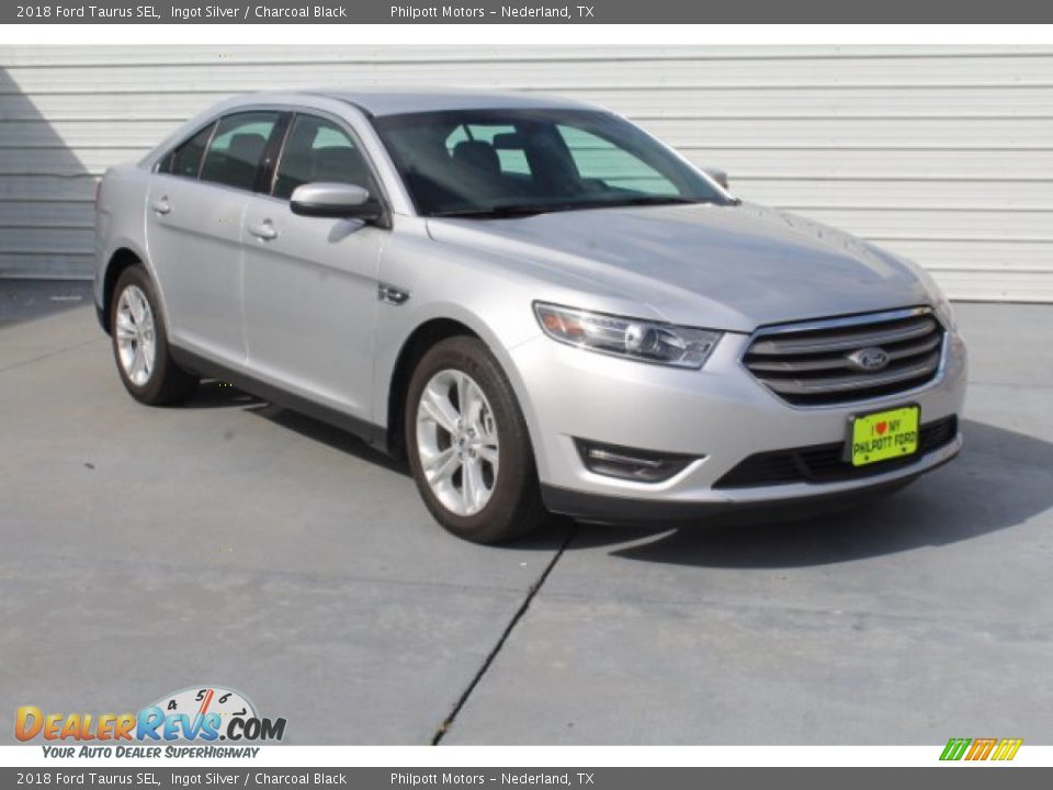2018 Ford Taurus SEL Ingot Silver / Charcoal Black Photo #2