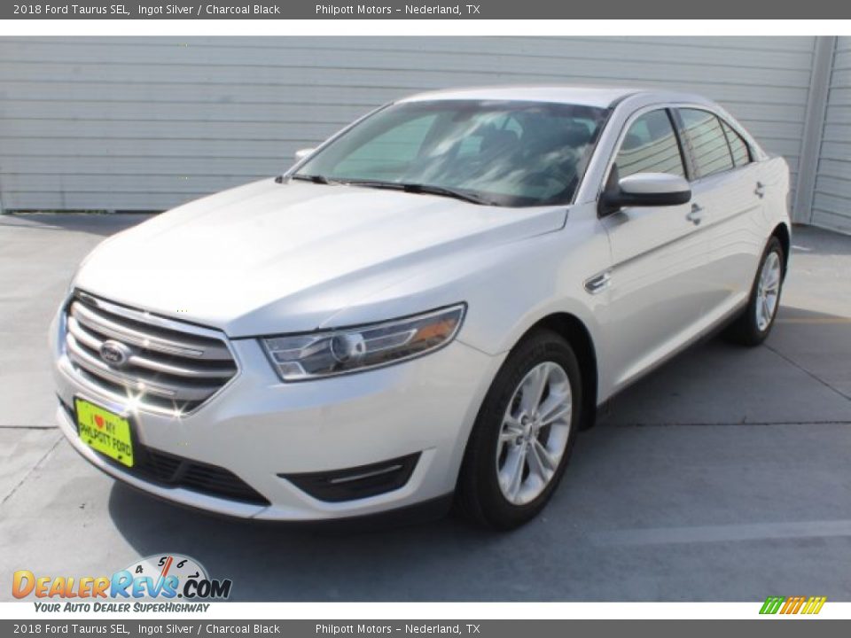 2018 Ford Taurus SEL Ingot Silver / Charcoal Black Photo #4