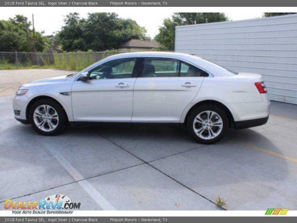 2018 Ford Taurus SEL Ingot Silver / Charcoal Black Photo #6