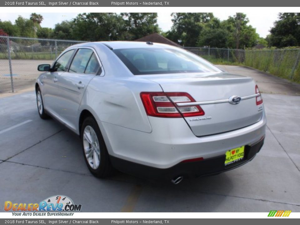2018 Ford Taurus SEL Ingot Silver / Charcoal Black Photo #7