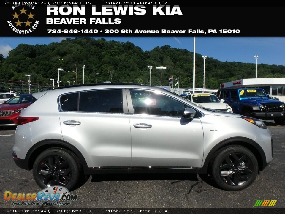2020 Kia Sportage S AWD Sparkling Silver / Black Photo #1