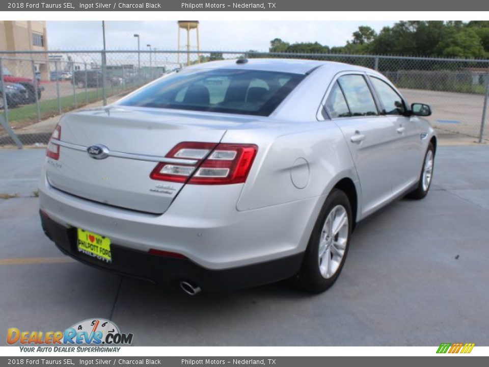2018 Ford Taurus SEL Ingot Silver / Charcoal Black Photo #9