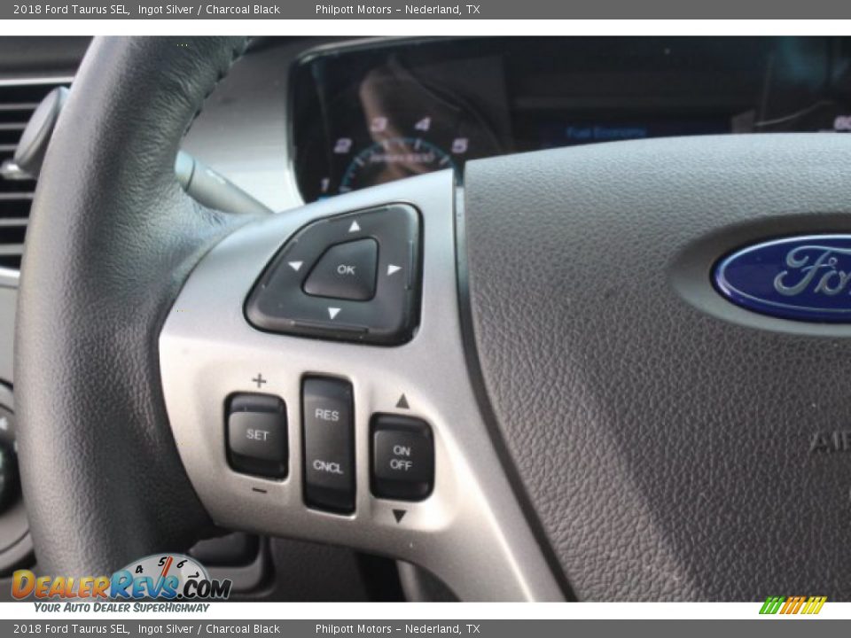 2018 Ford Taurus SEL Ingot Silver / Charcoal Black Photo #16