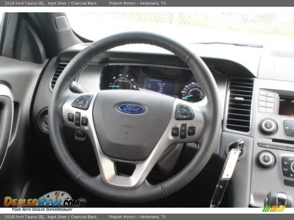 2018 Ford Taurus SEL Ingot Silver / Charcoal Black Photo #21