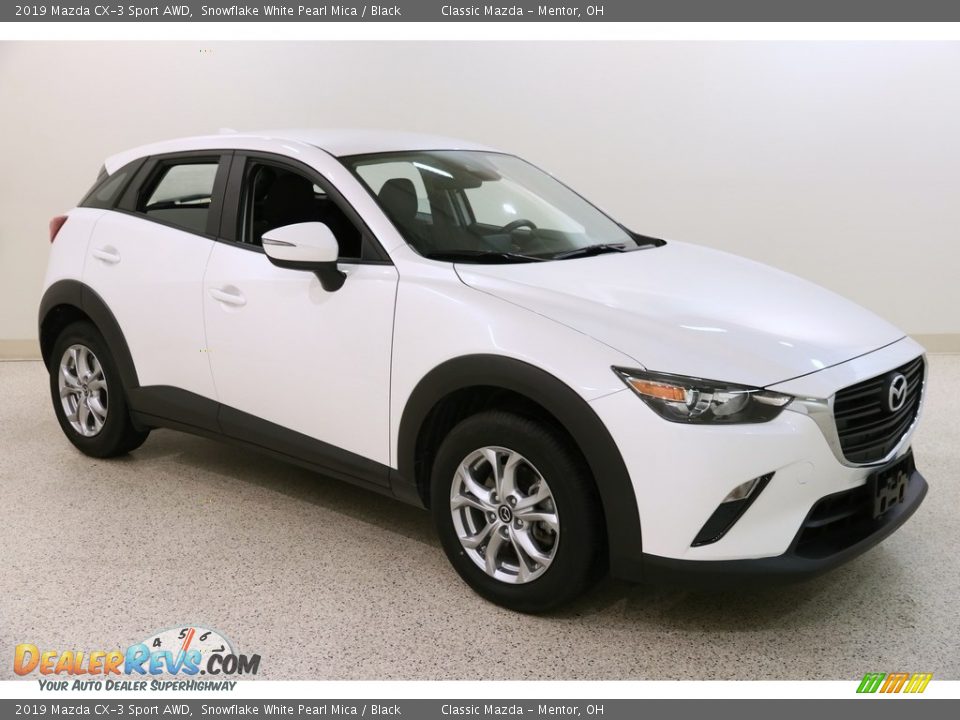 2019 Mazda CX-3 Sport AWD Snowflake White Pearl Mica / Black Photo #1